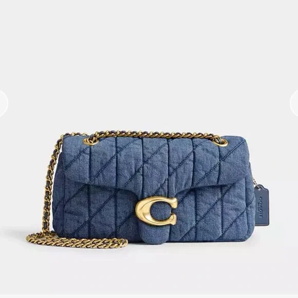 Coach Blue Quilted Tabby Crossbody Bag - Picture 3 of 14